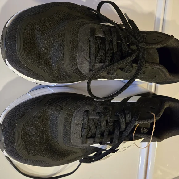 Adidas Duramo Wide Black and White Running Shoes (Mens Size 8, Womens 9.5/10) - Picture 2 of 5